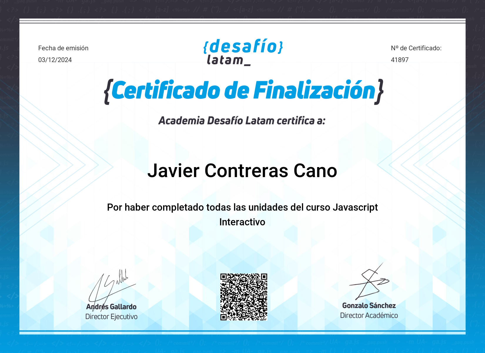 JS Certificado